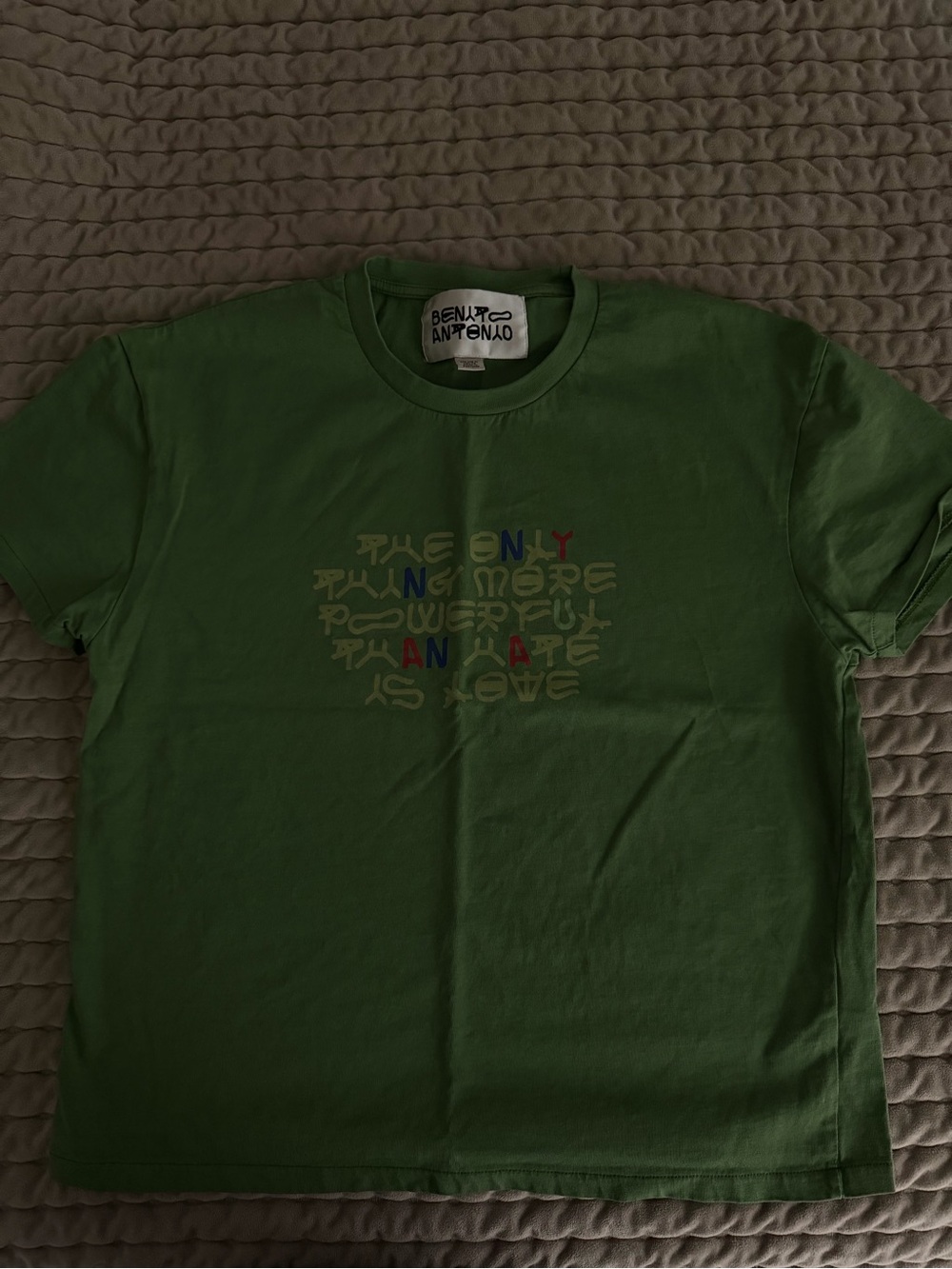 Benito Antonio Collection x Zara “AMOR” Text Cropped T-Shirt